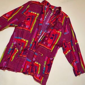 Vintage Bright Colored Collared Shirt